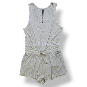 Vuori Torrey Ribbed Romper Grey Size XL Sleeveless EXTRA SOFT